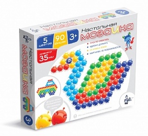 Мозаика настольная с крупными фишками, 90 элементов (Десятое королевство, 01537ДК)